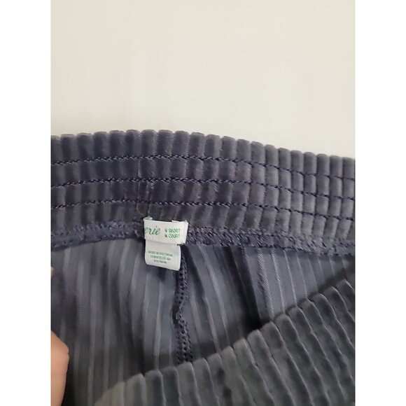 Aerie Juniors Ribbed Pull On Pants Gray Size M Short Flared Cotton Blend - Picture 3 of 9